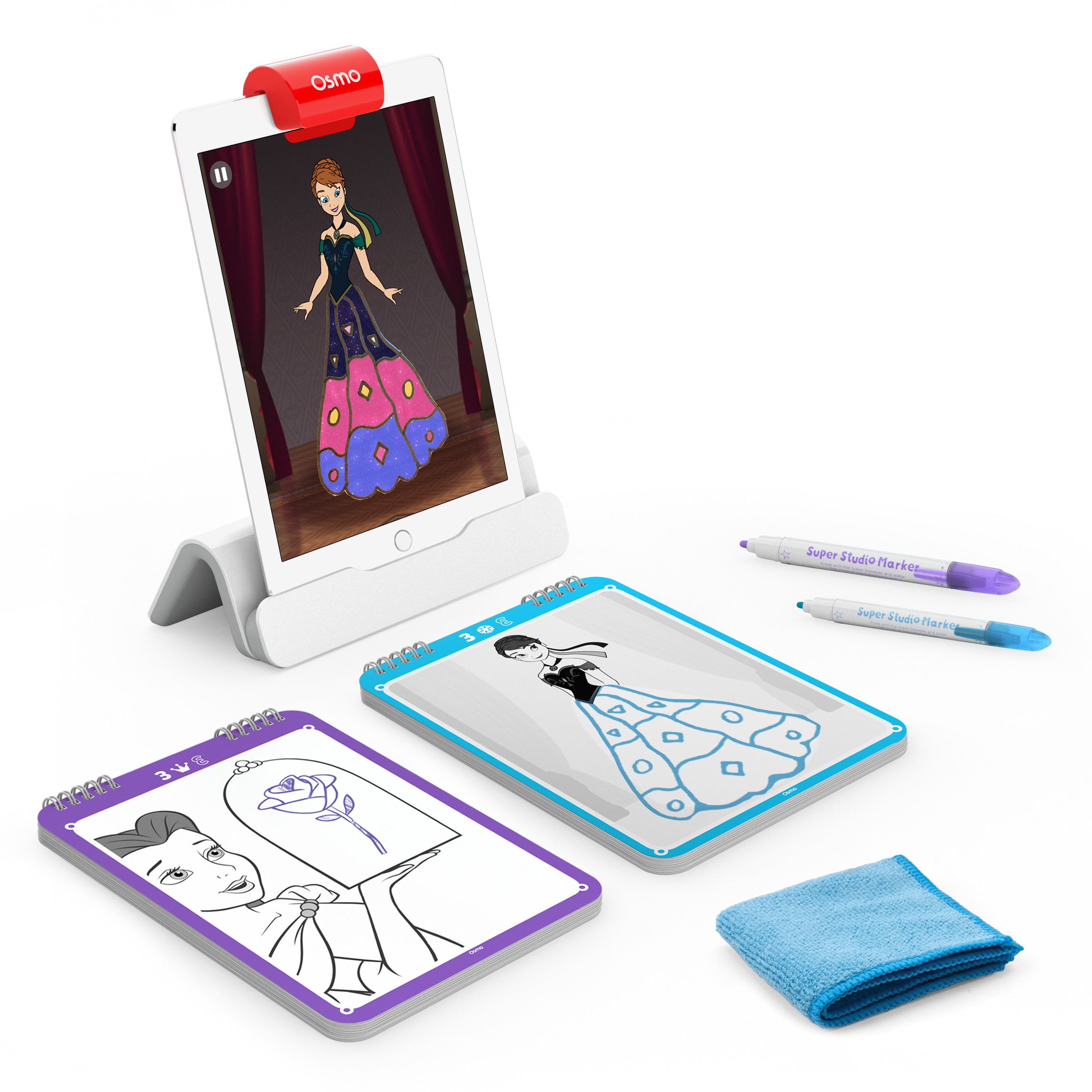Nueva versión para iPad-Edades 5-10-Dibujo Creativo y resolución de Problemas/Física temprana-Base Stem incluida Osmo 901-00014 Starter Kit Tangible Play, Inc 